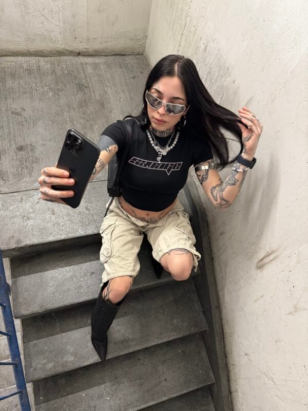 Savage baby tee (rhinestone)